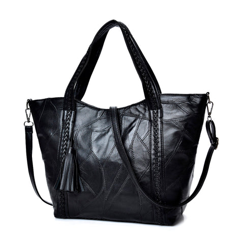 <bold>Tote / Crossbody Bag <br>Genuine-Leather Handbag  - strapsandbrass.com
