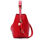 <bold>Bucket / Tote Bag  <br>Vegan-Leather Handbag  - strapsandbrass.com