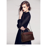 <bold>Top-Handle / Shoulder Bag  <br>Vegan-Leather Handbag  - strapsandbrass.com