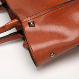 <bold>Tote  / Shoulder Bag  <br>Vegan-Leather Handbag  - strapsandbrass.com