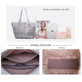 <bold>Tote & Crossbody Bag Set <br>Vegan-Leather Handbag  - strapsandbrass.com