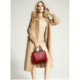 <bold>Top-Handle  / Crossbody Bag <br>Genuine-Leather Handbag  - strapsandbrass.com