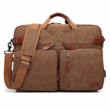 Convertible Backpack / Messenger / Laptop <br> Nylon Backpack  - strapsandbrass.com