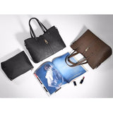 <bold>Tote & Crossbody Bag Set <br>Vegan-Leather Handbag  - strapsandbrass.com