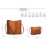 <bold>Tote & Crossbody Bag Set <br>Vegan-Leather Handbag  - strapsandbrass.com