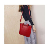 <bold>Bucket / Tote Bag  <br>Vegan-Leather Handbag  - strapsandbrass.com