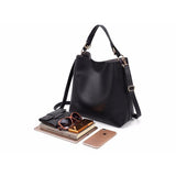 <bold>Bucket / Tote Bag  <br>Vegan-Leather Handbag  - strapsandbrass.com