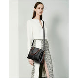 <bold>Top-Handle  / Crossbody Bag <br>Genuine-Leather Handbag  - strapsandbrass.com