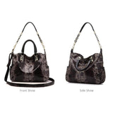 <bold>Tote / Shoulder Bag <br>Genuine-Leather Handbag  - strapsandbrass.com