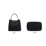 <bold>Bucket / Tote Bag  <br>Vegan-Leather Handbag  - strapsandbrass.com