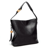 <bold>Bucket / Shoulder Bag <br>Vegan-Leather Handbag  - strapsandbrass.com