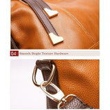 <bold>Tote / Crossbody Bag  <br>Genuine-Leather Handbag  - strapsandbrass.com