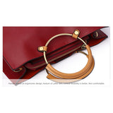 <bold>Top-Handle / Tote Bag <br>Genuine-Leather Handbag  - strapsandbrass.com