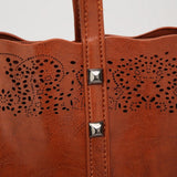 <bold>Tote / Shoulder Bag  <br>Vegan-Leather Handbag  - strapsandbrass.com