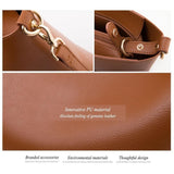 <bold>Tote & Crossbody Bag Set <br>Vegan-Leather Handbag  - strapsandbrass.com