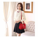 <bold>Tote / Bucket Bag <br>Vegan-Leather Handbag  - strapsandbrass.com