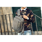 Backpack USB Charging & Anti-Theft <br> Canvas Backpack  - strapsandbrass.com