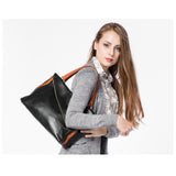 <bold>Tote / Shoulder Bag <br>Genuine-Leather Handbag  - strapsandbrass.com