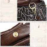 <bold>Shell / Crossbody Bag <br>Genuine-Leather Handbag  - strapsandbrass.com