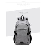 Backpack USB Charging <br> Canvas Backpack  - strapsandbrass.com