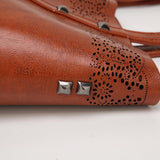 <bold>Tote / Shoulder Bag  <br>Vegan-Leather Handbag  - strapsandbrass.com