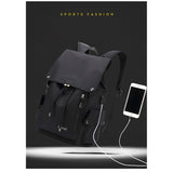 Backpack USB Charging<br> Nylon Backpack  - strapsandbrass.com