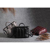 <bold>Tote  / Shoulder Bag <br>Genuine-Leather Handbag  - strapsandbrass.com