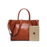 <bold>Tote  / Shoulder Bag  <br>Vegan-Leather Handbag  - strapsandbrass.com