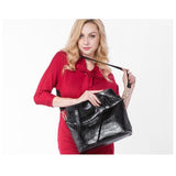 <bold>Bucket / Tote Bag <br>Genuine-Leather Handbag  - strapsandbrass.com