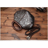 <bold>Shell / Crossbody Bag <br>Genuine-Leather Handbag  - strapsandbrass.com