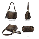 <bold>Crossbody / Shoulder Bag <br>Genuine-Leather Handbag  - strapsandbrass.com