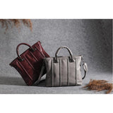 <bold>Tote  / Shoulder Bag <br>Genuine-Leather Handbag  - strapsandbrass.com