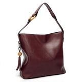 <bold>Bucket / Shoulder Bag <br>Vegan-Leather Handbag  - strapsandbrass.com
