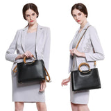 <bold>Top-Handle / Tote Bag <br>Genuine-Leather Handbag  - strapsandbrass.com
