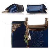 <bold>Top-Handle Bag / Satchel  <br>Genuine-Leather Handbag  - strapsandbrass.com