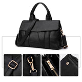 <bold>Tote / Crossbody Bag <br>Genuine-Leather Handbag  - strapsandbrass.com