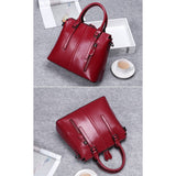 <bold>Tote  / Shoulder Bag <br>Genuine-Leather Handbag  - strapsandbrass.com