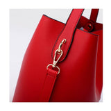 <bold>Bucket / Tote Bag  <br>Vegan-Leather Handbag  - strapsandbrass.com