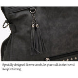 Messenger / Travel Bag  <br>Vegan-Leather Handbag  - strapsandbrass.com