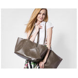 <bold>Tote & Crossbody Bag Set <br>Vegan-Leather Handbag  - strapsandbrass.com