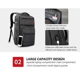 Backpack USB Charging & Anti-Theft <br> Oxford Backpack  - strapsandbrass.com