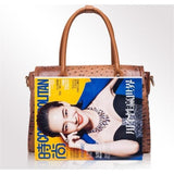 Top-Handle Bag / Satchel  <br>Vegan-Leather Handbag  - strapsandbrass.com