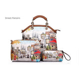 <bold>Tote Crossbody Bag & Purse Set <br>Canvas & Vegan-Leather Handbag  - strapsandbrass.com