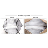 <bold>Tote & Crossbody Bag Set <br>Vegan-Leather Handbag  - strapsandbrass.com