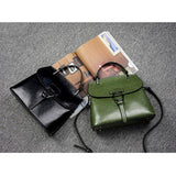 <bold>Top-Handle / Crossbody Bag <br>Genuine-Leather Handbag  - strapsandbrass.com