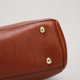 <bold>Tote / Shoulder Bag  <br>Vegan-Leather Handbag  - strapsandbrass.com