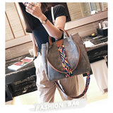 <bold>Tote / Shoulder Bag <br>Vegan-Leather Handbag  - strapsandbrass.com