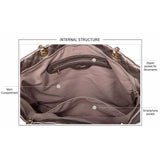 <bold>Tote Crossbody Bag & Purse Set <br>Vegan-Leather Handbag  - strapsandbrass.com