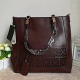 <bold>Tote / Shoulder Bag  <br>Vegan-Leather Handbag  - strapsandbrass.com