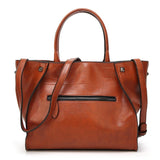 <bold>Tote  / Shoulder Bag  <br>Vegan-Leather Handbag  - strapsandbrass.com